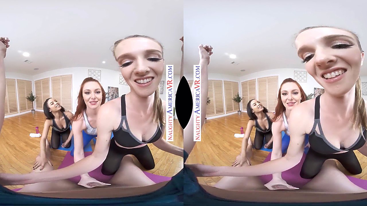 HOG.TV | Justin Hunt, Lacy Lennon, and Maya Bijou team up for a steamy,  reality-style foursome in hot yoga class